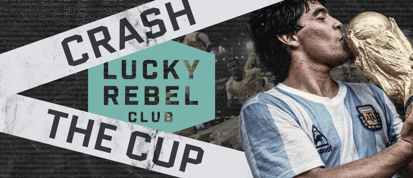 Crash the Cup Lucky Rebel Club Banner